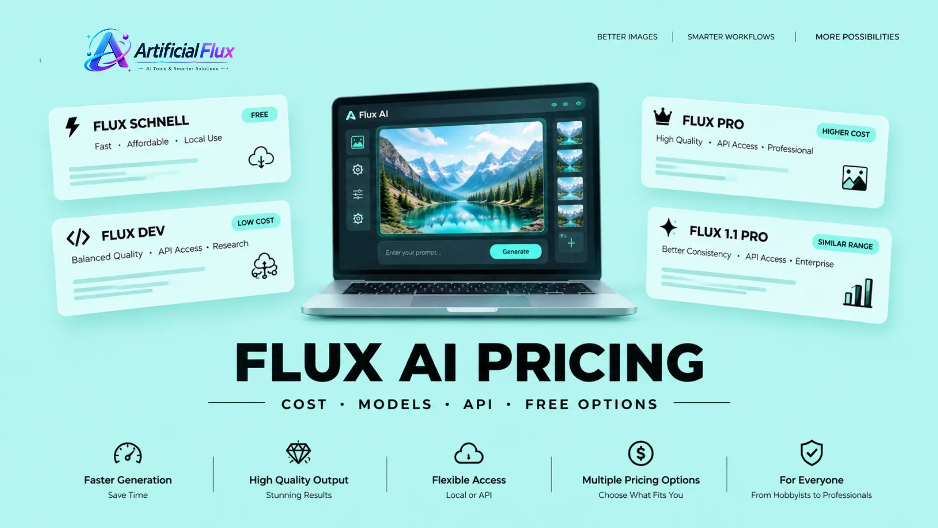 Flux AI Pricing 2026: Cost, Models, API & Free Options